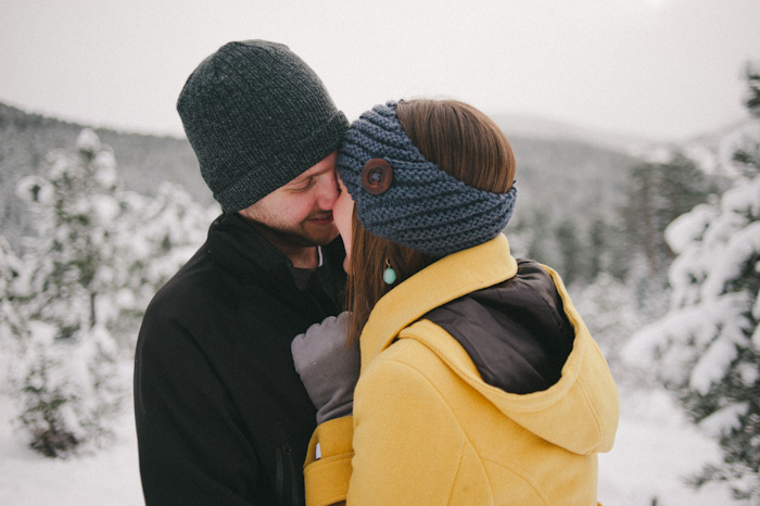Winter Mountain Engagement; Julia & Tyler