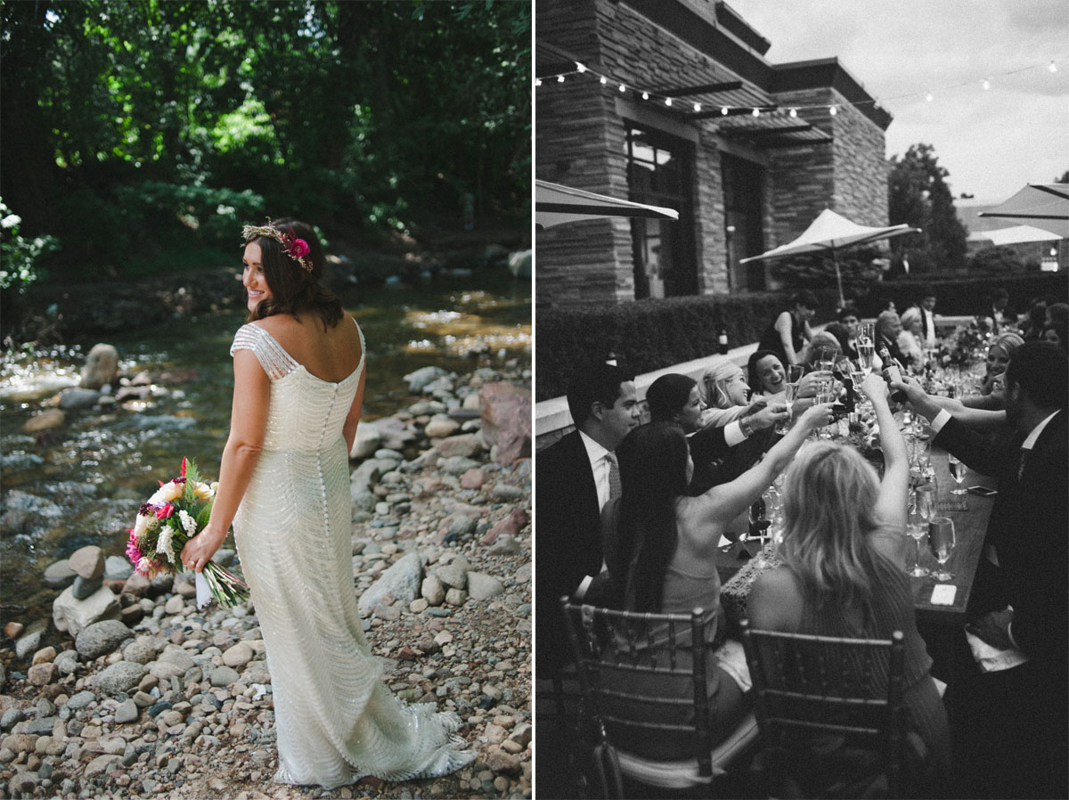 boho wedding boulder